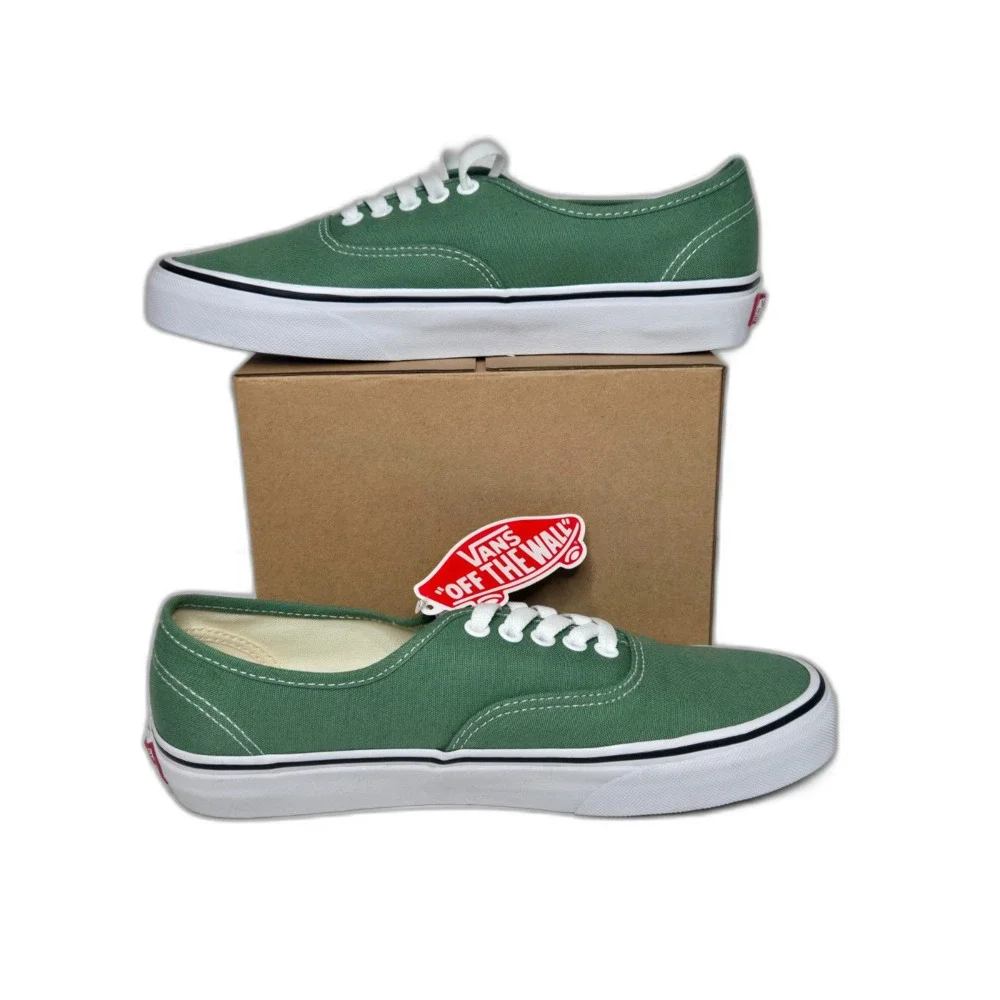 Vans Authentic Deep Grass Green Canvas Skate Shoes | Men's Size 8 - Women's 9.5